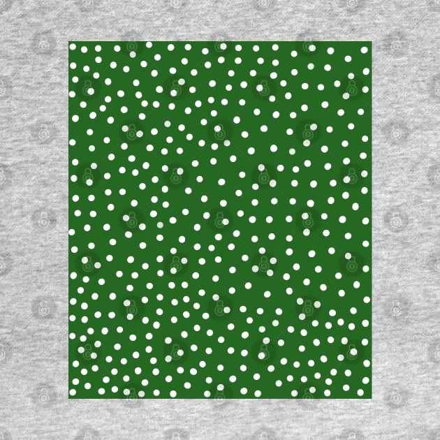 White Spots on Green Pattern by OneThreeSix